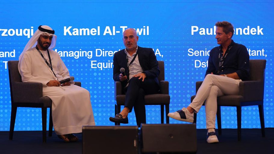 AbdulRahman Al Marzouqi,  Diector of Policies and Programs Department, TDRA of the UAE, Kamel Al-Tawil, MD MENA, Equinix, and Paul Rendek, Senior Consultant, Dstream Group