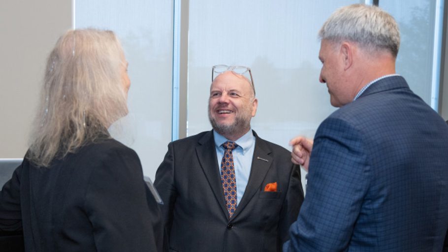 Buddy Rizer interacting with Tarin Horan and Steve Upton