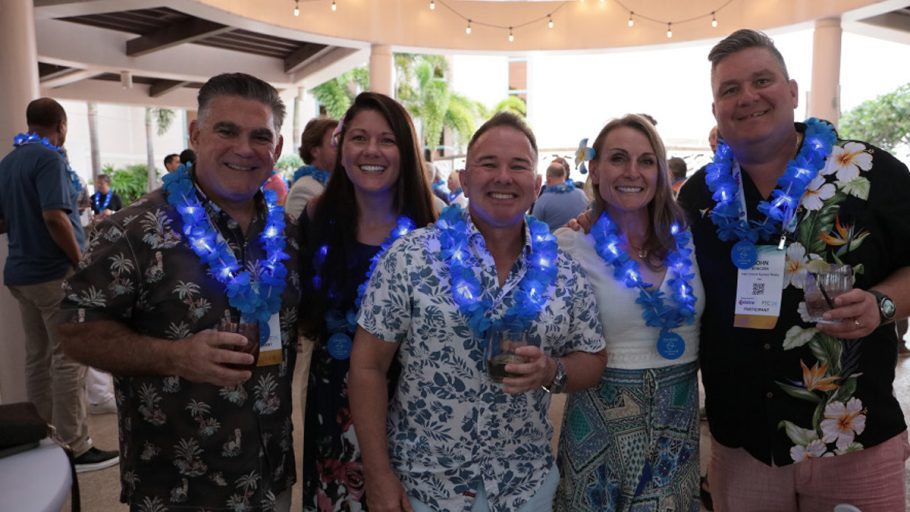 Guests enjoying themselves at the party