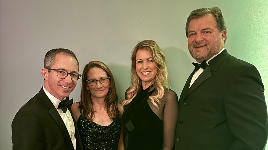 Bill and his significant other, Sally, at a 2024 gala alongside the Regional President of Common Spirit Health and his wife