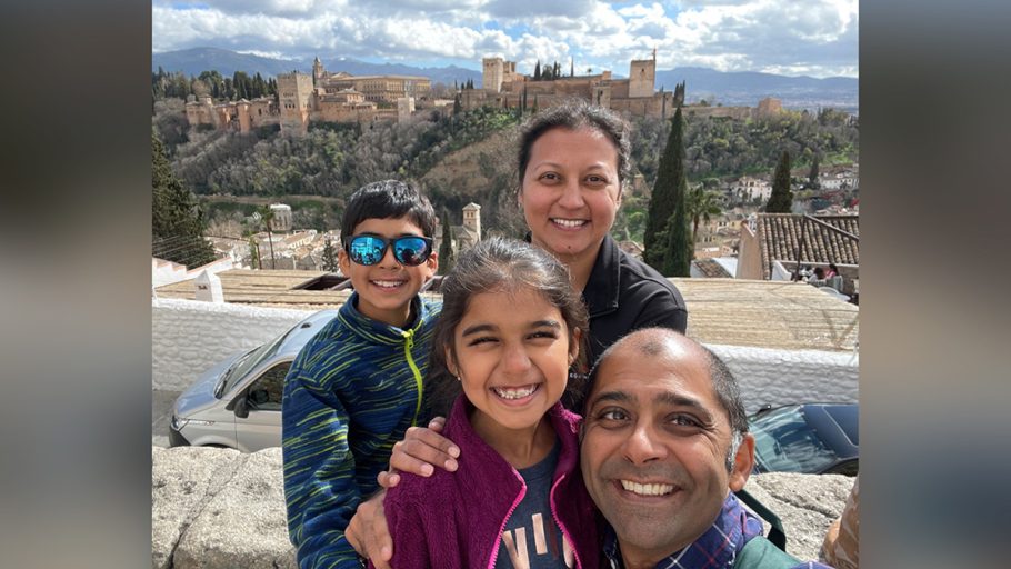 Krupal enjoys spending time with family